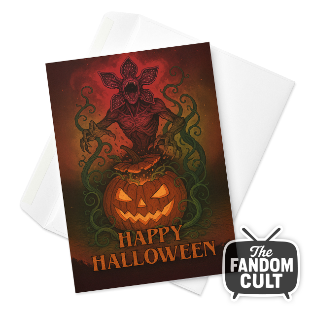 Halloween - Demogorgon Jack-O-Lantern - Greetings Card 5" x 7"