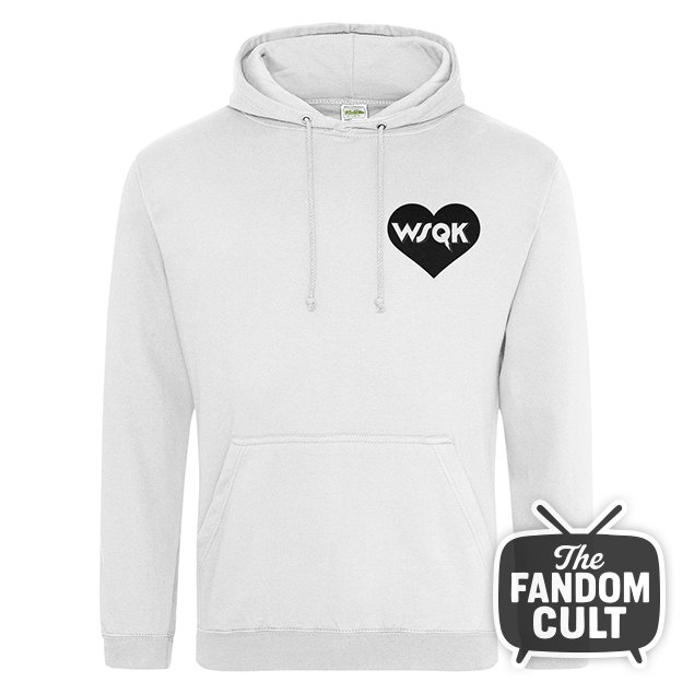 WSQK Heart Logo College Hoodie - Inspired by Stranger Things