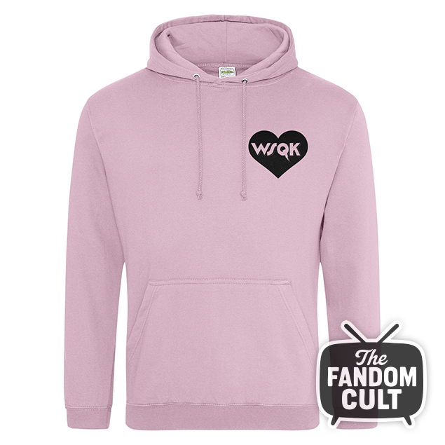 WSQK Heart Logo College Hoodie - Inspired by Stranger Things