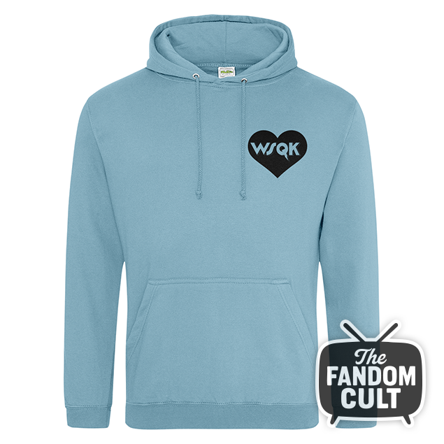 WSQK Heart Logo College Hoodie - Inspired by Stranger Things