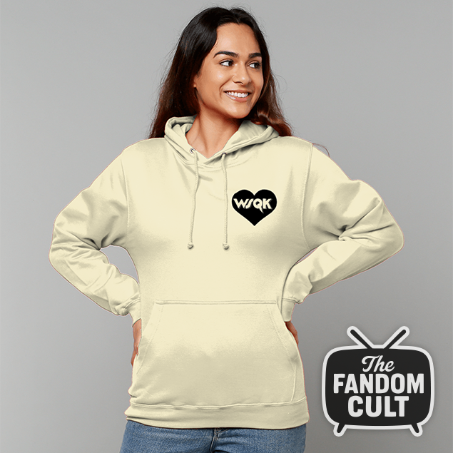 WSQK Heart Logo College Hoodie - Inspired by Stranger Things