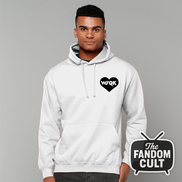 WSQK Heart Logo College Hoodie - Inspired by Stranger Things