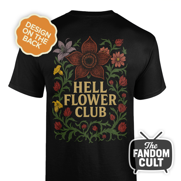 Hell Flower Club Floral T-Shirt - Inspired by Stranger Things