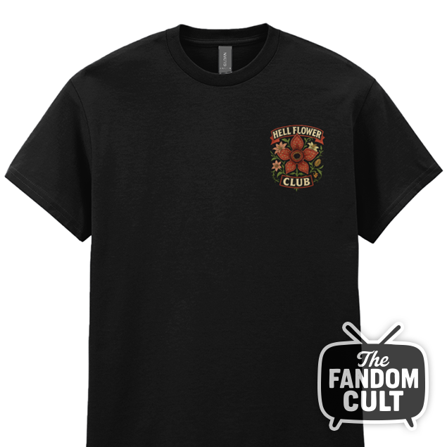 Hell Flower Club Floral T-Shirt - Inspired by Stranger Things