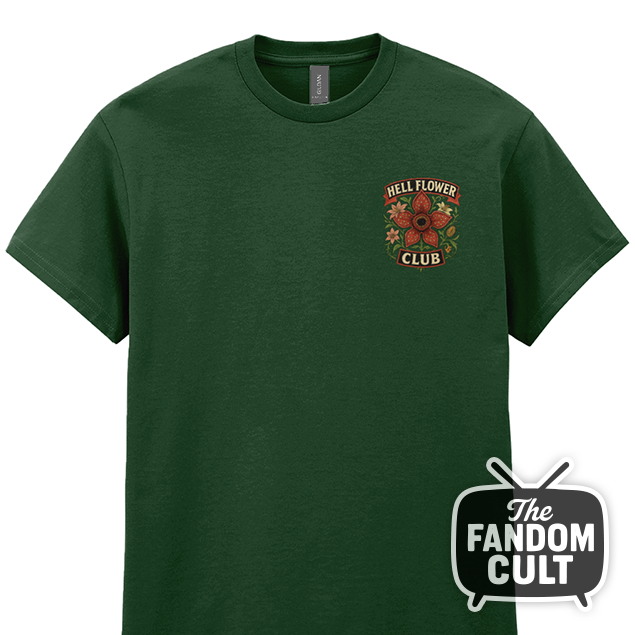 Hell Flower Club Floral T-Shirt - Inspired by Stranger Things