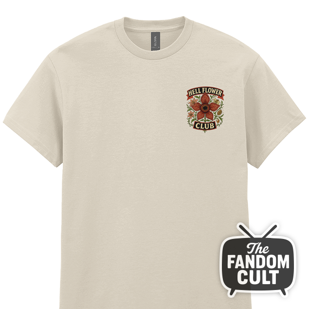 Hell Flower Club Floral T-Shirt - Inspired by Stranger Things