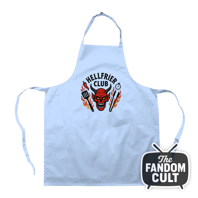 Hell Frier Club BBQ Apron -  Stranger Things Hell Fire Club Parody