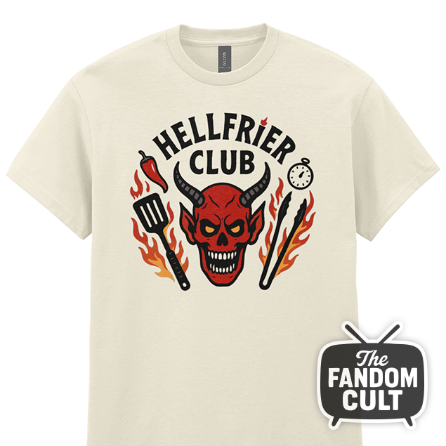 Hell Frier Club BBQ T-Shirt - Stranger Things Hellfire Club Parody