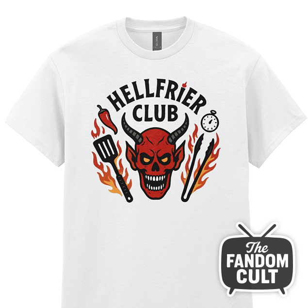 Hell Frier Club BBQ T-Shirt - Stranger Things Hellfire Club Parody
