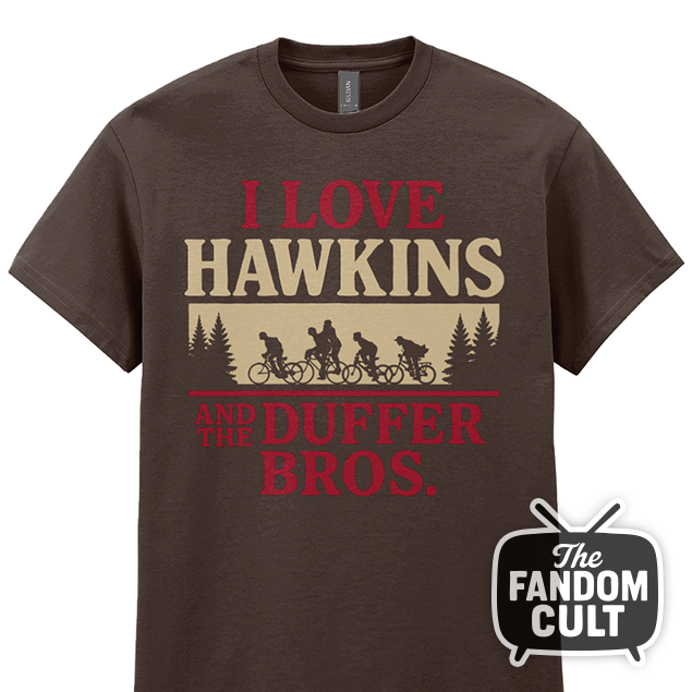 I Love Hawkins and the Duffer Brothers T-Shirt - Inspired by Stranger Things