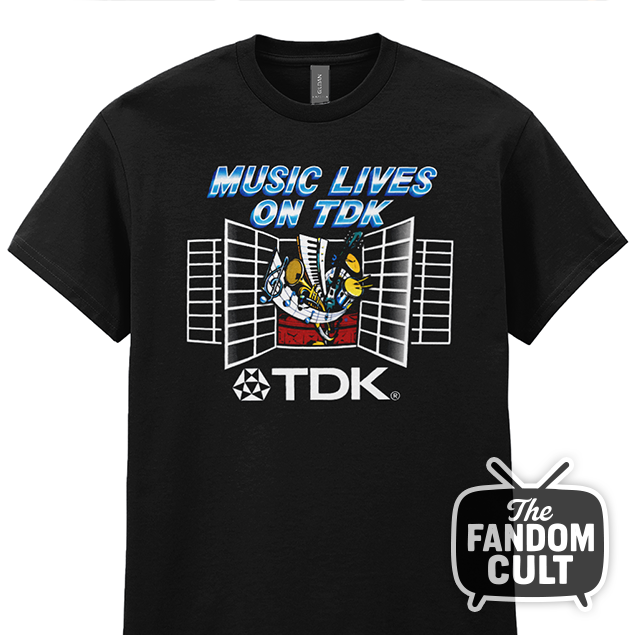 Music Lives on TDK T-Shirt - Jim Hopper Cosplay - Stranger Things
