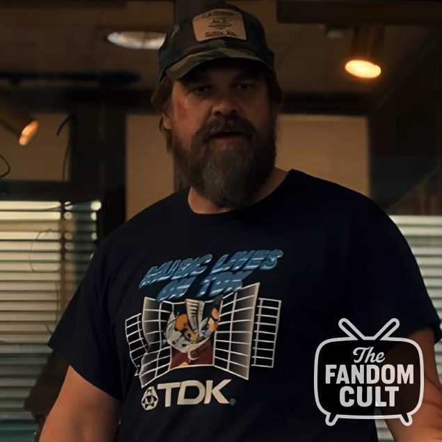 Music Lives on TDK T-Shirt - Jim Hopper Cosplay - Stranger Things