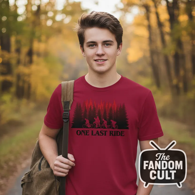 One Last Ride T-Shirt in Red - Inspired by Stranger Things