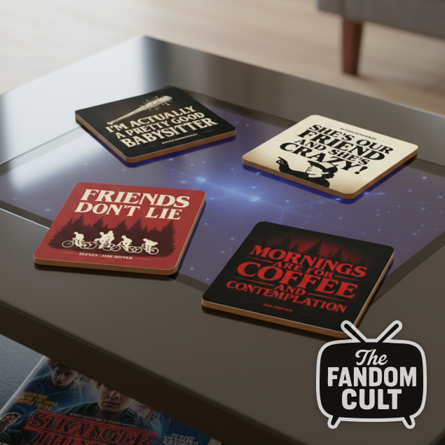 Quotations Coasters - Set of 4 - Inspired by Stranger Things