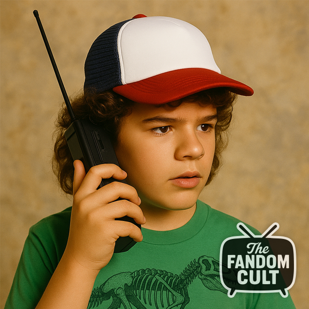 Three-tone Retro Red, White & Blue Foam Mesh Cap - Dustin Henderson