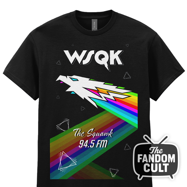 Retro Flying Hawk - WSQK The Squawk - Inspired by Stranger Things