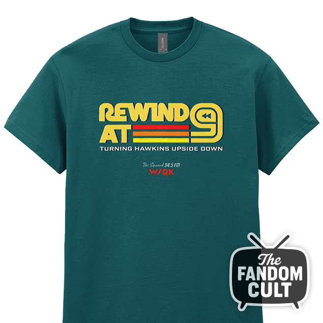 Rewind at 9 WSQK T-Shirt - Inspired by Stranger Things