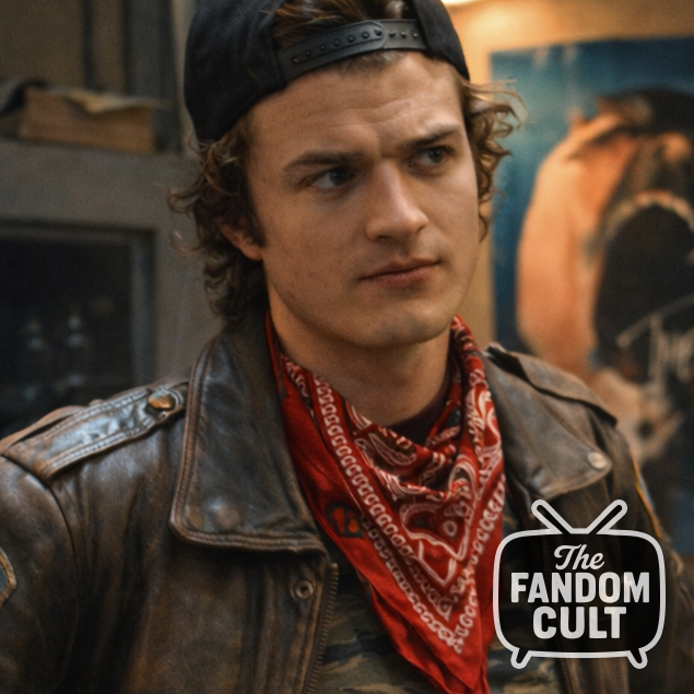Red & Blue/Black Paisley Cotton Bandana - Stranger Things - Steve Harrington Cosplay