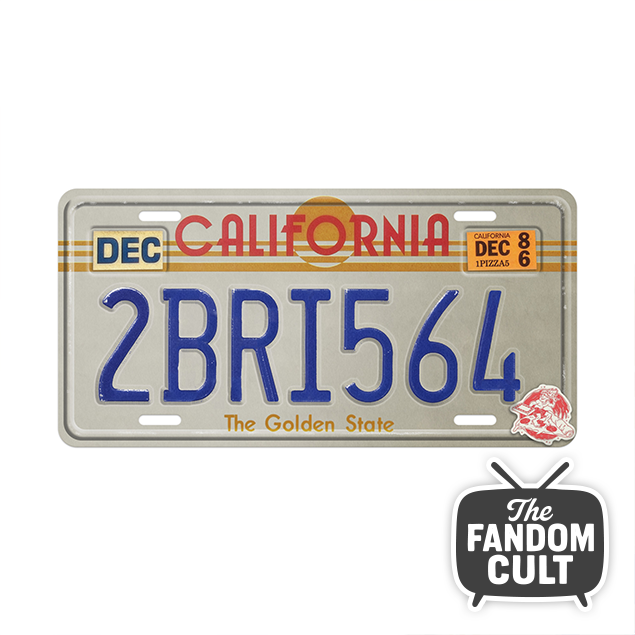 Surfer Boy Pizza Pizzamobile Van Replica License Plate - Inspired by Stranger Things