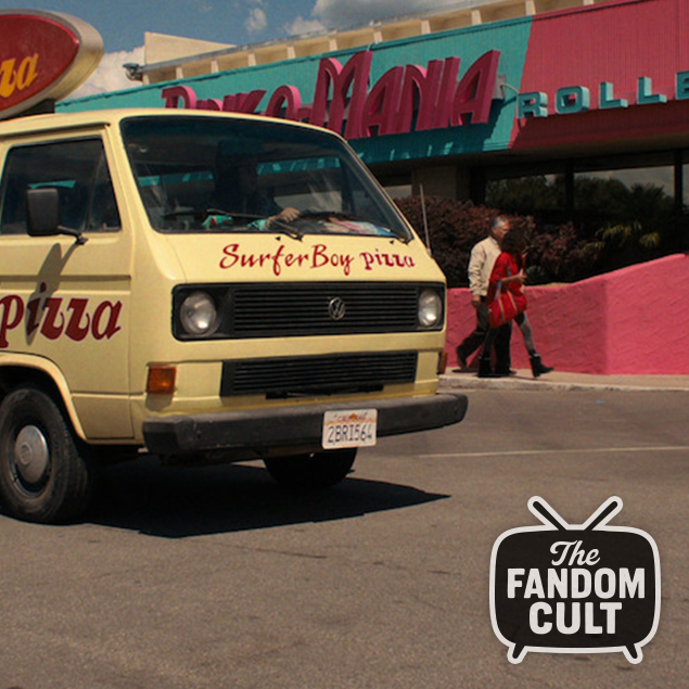 Surfer Boy Pizza Pizzamobile Van Replica License Plate - Inspired by Stranger Things