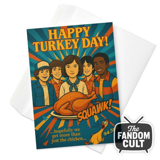 Thanksgiving Card - Happy Turkey Day - 5" x 7"