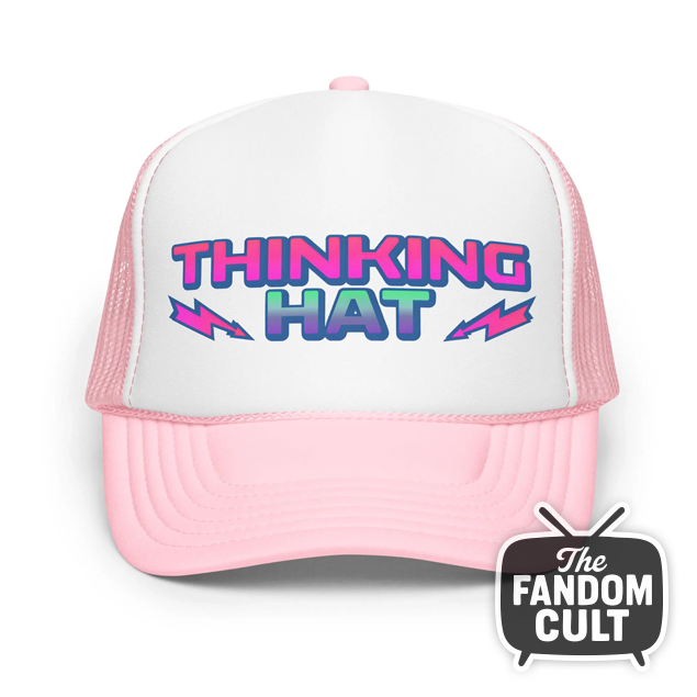 Thinking Hat Parody Cap in Pink