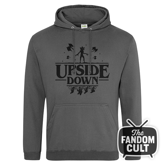 Upside Down Demogorgon Black Graphic - Inspired by Stranger Things