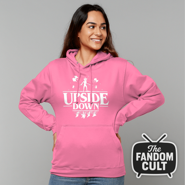 Upside Down Demogorgon White Graphic - Inspired by Stranger Things