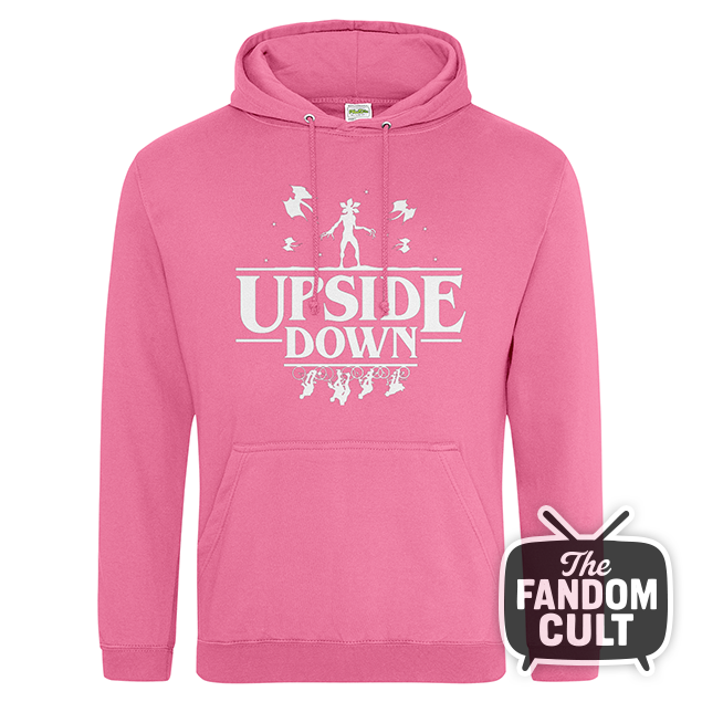 Upside Down Demogorgon White Graphic - Inspired by Stranger Things