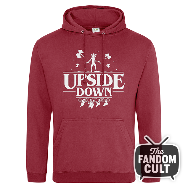 Upside Down Demogorgon White Graphic - Inspired by Stranger Things