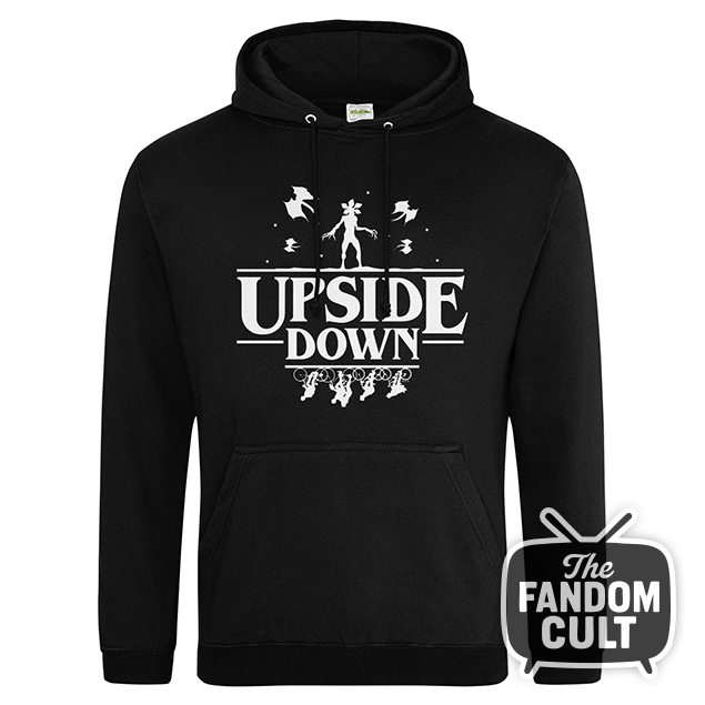 Upside Down Demogorgon White Graphic - Inspired by Stranger Things