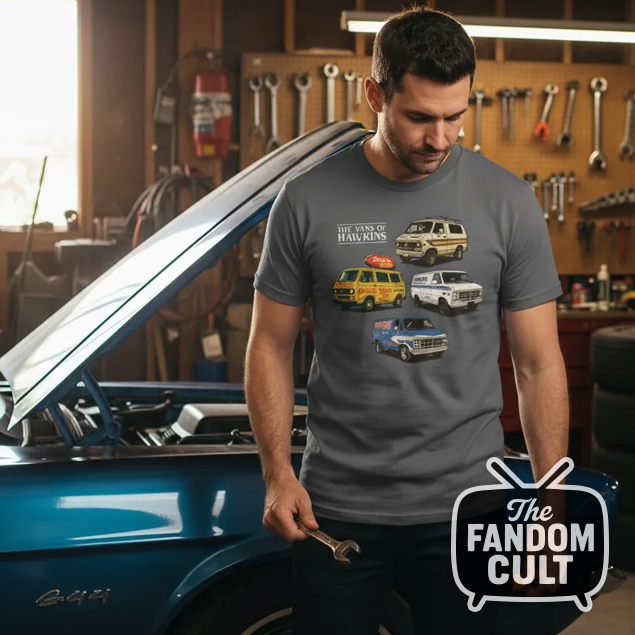 The Vans of Hawkins Retro T-Shirt Dark - Inspired by Stranger Things