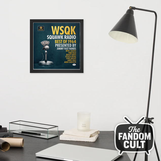 Framed WSQK Radio Station Poster - Squawk Radio Awards - Inspired by Stranger Things
