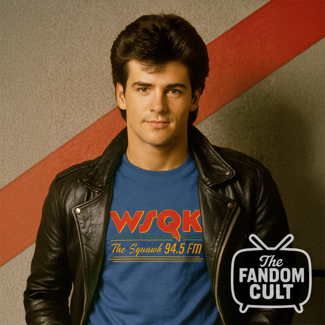 WSQK Long Sleeve Logo Tee in Blue - Lucas Sinclair Cosplay