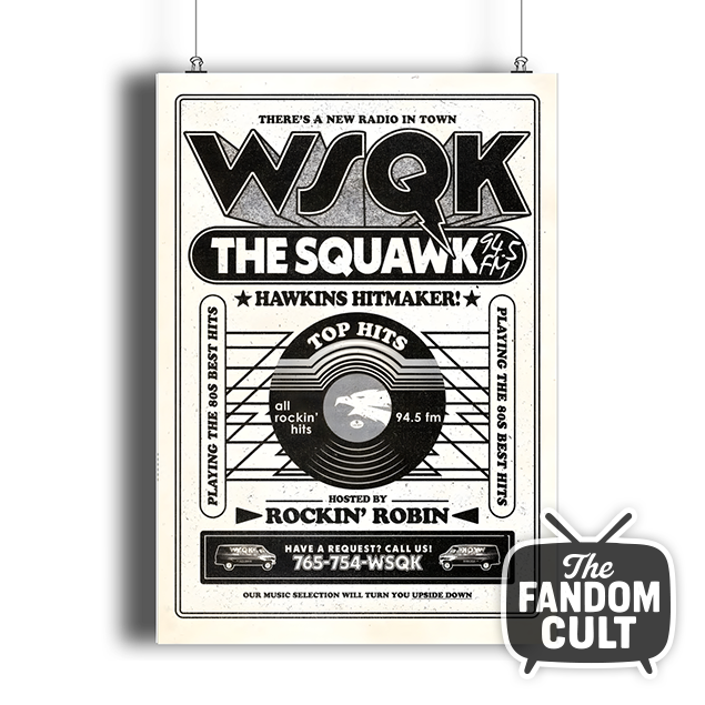 WSQK The Squawk Portrait Poster A5, A4, A3