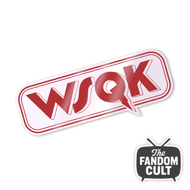 WSQK Red Line Logo Die Cut Sticker White/Clear/Holographic