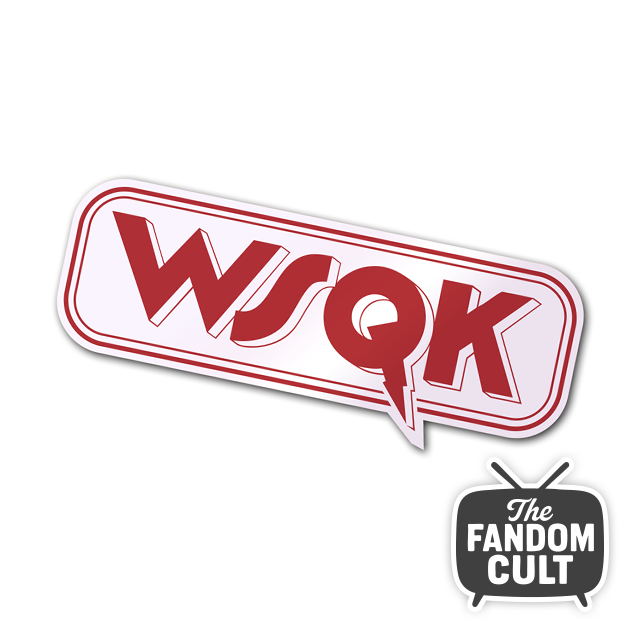 WSQK Red Line Logo Die Cut Sticker White/Clear/Holographic