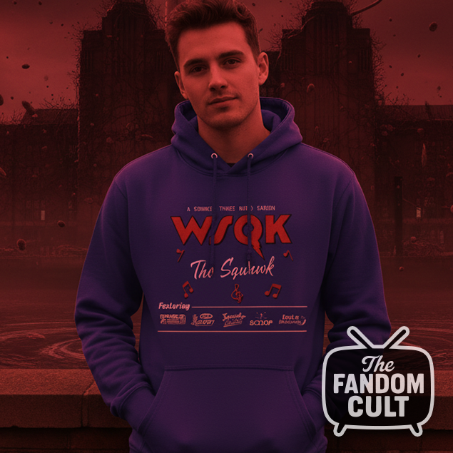 WSQK Logo & All Radio Shows Hoodie - Stranger Things