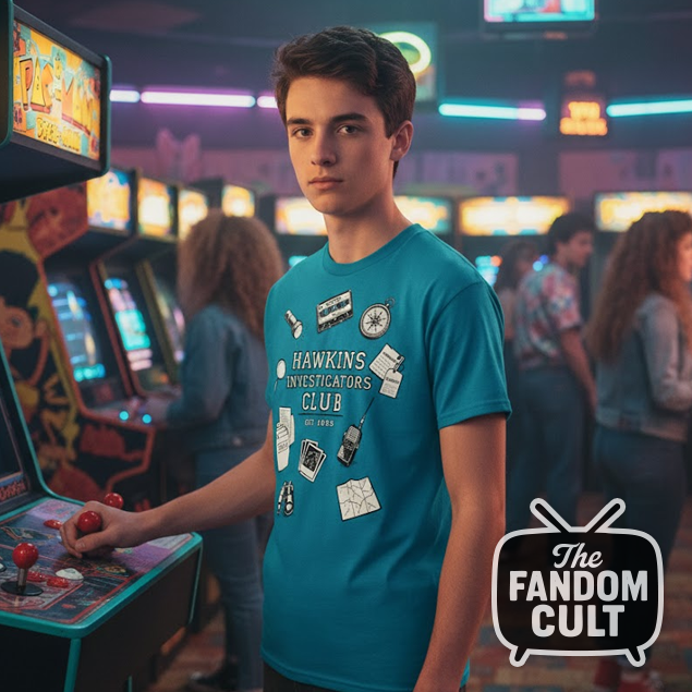 Hawkins Investigators Club Evidence T-Shirt - Inspired by Tales of '85