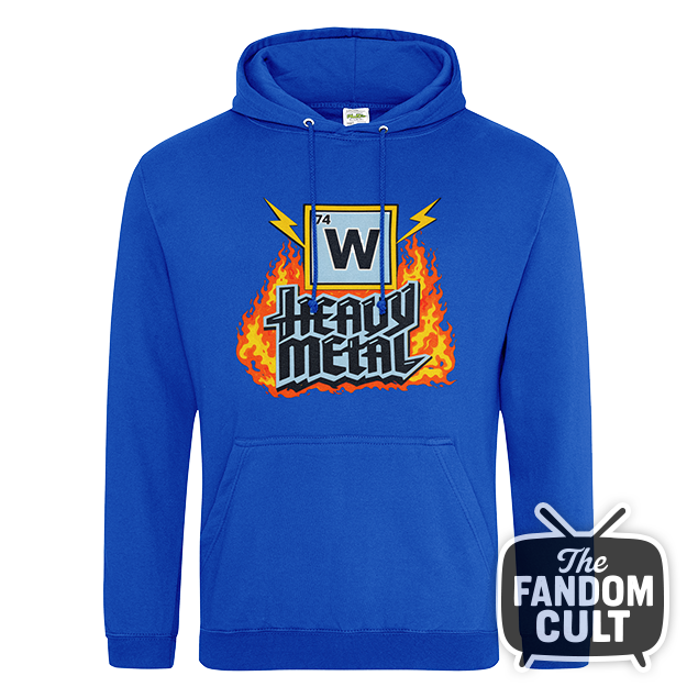 Heavy Metal Royal Blue Hoodie - Dustin Henderson Tales from '85 Cosplay