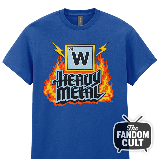 Heavy Metal Royal Blue T-Shirt - Dustin Henderson Tales from '85 Cosplay