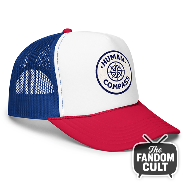 Dustin Henderson Red White Blue Human Compass Cap - Tales from '85