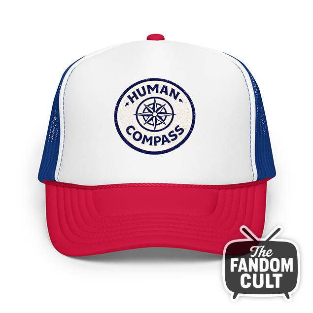 Dustin Henderson Red White Blue Human Compass Cap - Tales from '85