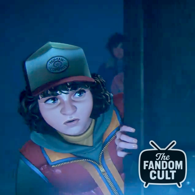 Dustin Henderson Red White Blue Human Compass Cap - Tales from '85